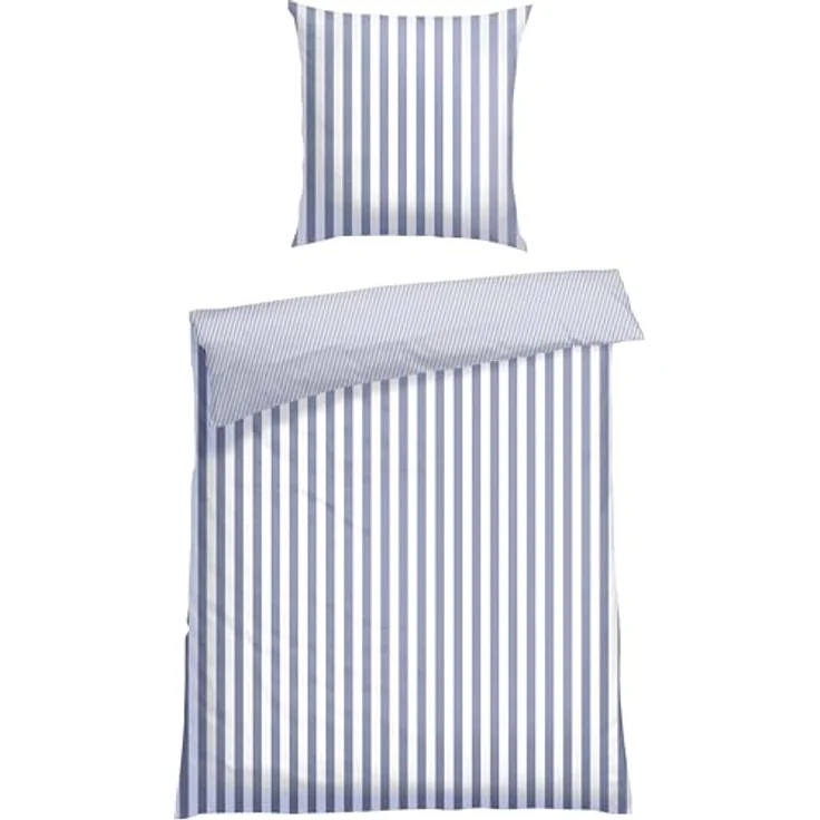 Schiesser Bettwäscheset Marie | Renforcé | 100% Baumwolle aus nachhaltiger Produktion | 155x220cm + 80x80cm | Hellblau – Bild 4