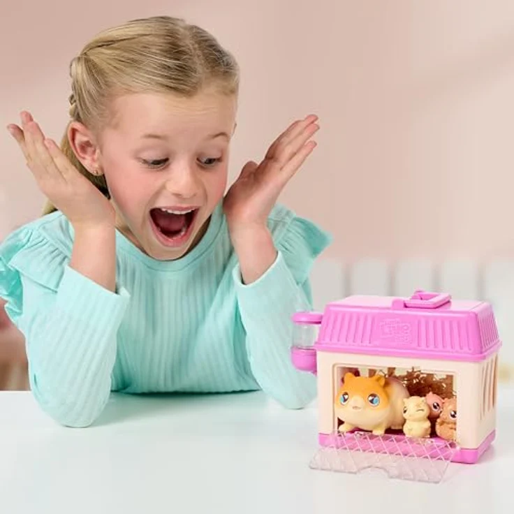 Moose Toys LITTLE LIVE PETS - Mama Surprise Mini Spielset Hamster, interaktives Spielzeug mit magischem Baby-Feature und süßen Accessoires – Bild 4