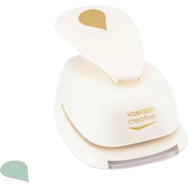 Vaessen Creative Motivstanzer Tropfen, 3.3 x 5.1 cm, für Bastelpapier, präzise Motive, kinderfreundlich, langlebig – Bild 2