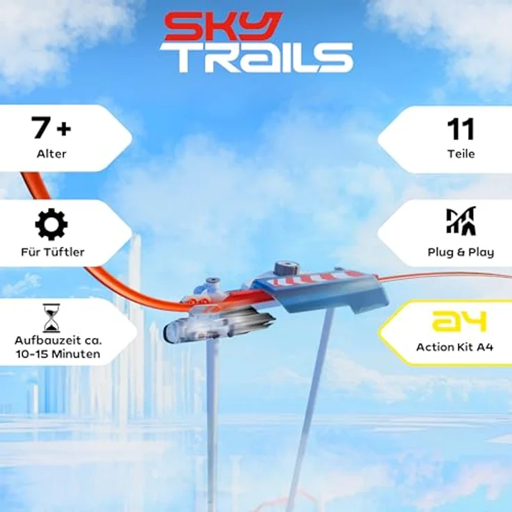 Sky Trails Booster 72059, Power-Beschleuniger mit Katapult-Funktion für Modelleisenbahnen, ideal für Kinder ab 7 Jahren – Bild 3