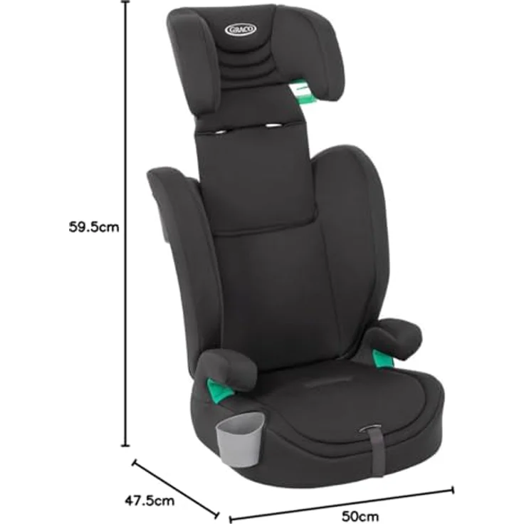 Graco Kindersitz Eldura mit Getränkehalter, ab 15 Monate - 12 Jahre, Midnight – Bild 9