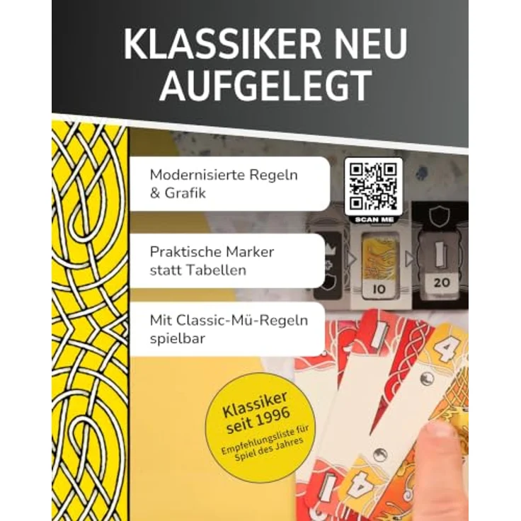 Heidelberger Spieleverlag Mü & mehr, Vielfältiges Stichspiel mit wechselnden Teams, ab 10 Jahren, 3-6 Spieler, 20 Minuten Spielzeit – Bild 4