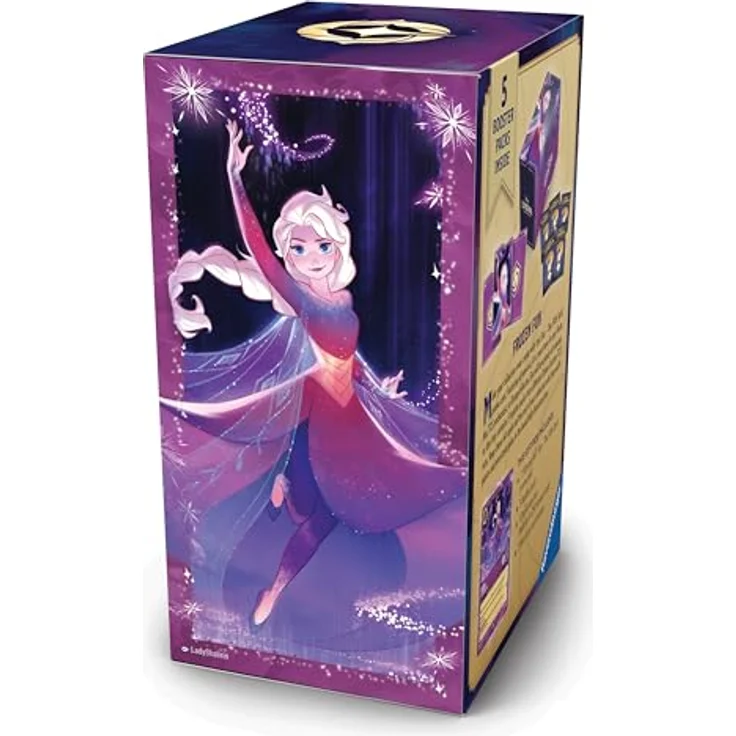 Ravensburger Disney Lorcana Fabled Elsa Gift Box, exklusive "Glimmer-Foil" Promokarte und 5 Booster Packs, Sammelkarten-Geschenkbox für bis zu 250 Karten – Bild 3