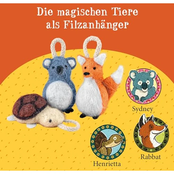 Kosmos Kreativset AllesKönnerKiste, Die Schule der magischen Tiere, Filzset mit Fuchs, Schildkröte und Koala für kreatives Basteln ab 8 Jahren – Bild 5