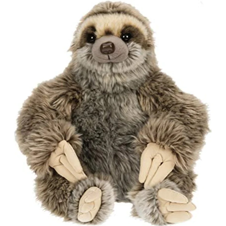 Uni-Toys - Faultier sitzend - 25 cm (Höhe) - Plüsch-Wildtier - Plüschtier, Kuscheltier – Bild 2