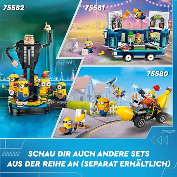 LEGO® Konstruktionsspielsteine Minions und der Party Bus (75581), LEGO Despicable Me, (379 St), Made in Europe - Preisvergleich – Bild 9