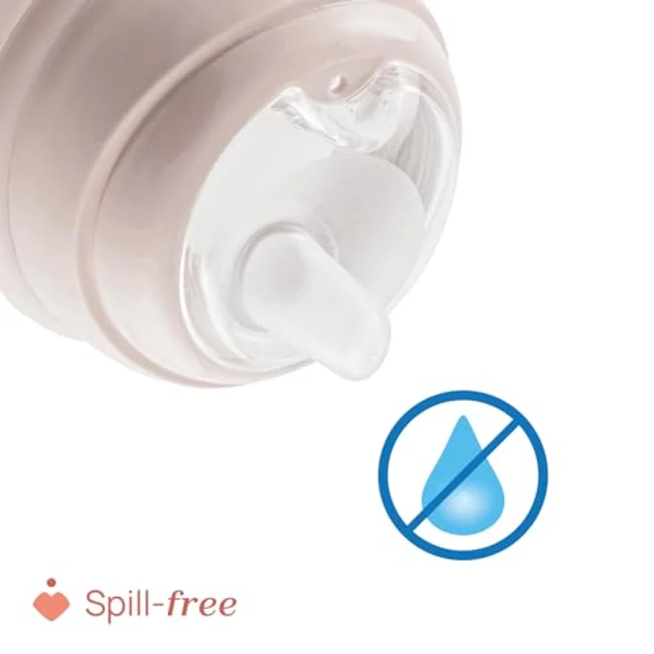 Chicco Transition Trinklernbecher, auslaufsicherer 200ml Becher mit ergonomischer Silikontülle und doppeltem Anti-Kolik-Ventil, 4+ M, BPA-frei, Rosa – Bild 5