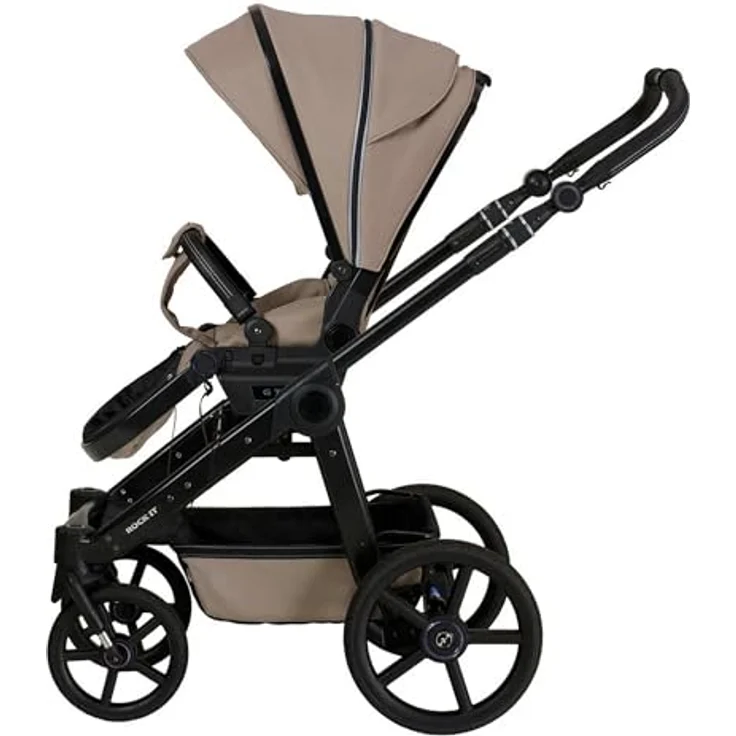 Hartan Kinderwagenset Rock IT Outdoor, Sand, 3-teilig, mit Federung, kugelgelagerten Rädern, 5-Punkte-Gurt, Made in Germany – Bild 5