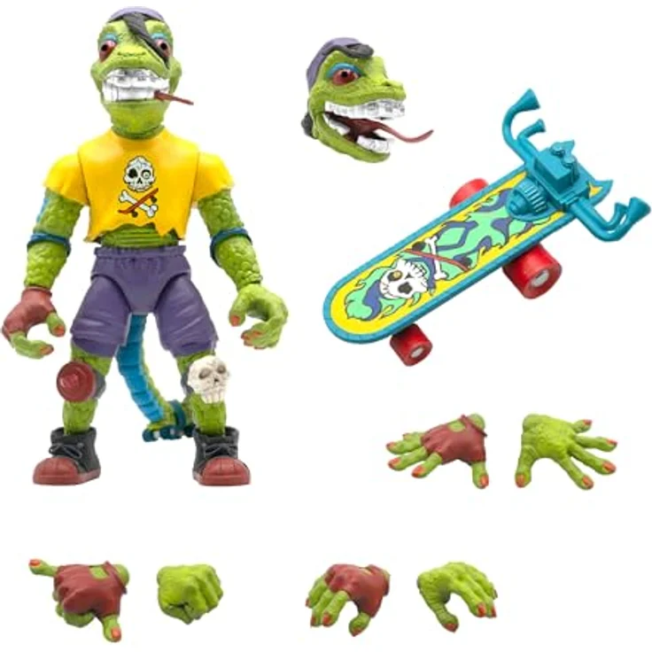 Super7 Teenage Mutant Ninja Turtles Ultimates Actionfigur Mondo Gecko, 18 cm, beweglich mit Zubehör und Austauschteilen – Bild 1
