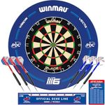 WINMAU Dartboard Surround Set PDC 5310, Dartschild mit PDC-Zertifikat, 43,6 cm Innendurchmesser, 67,5 cm Außendurchmesser