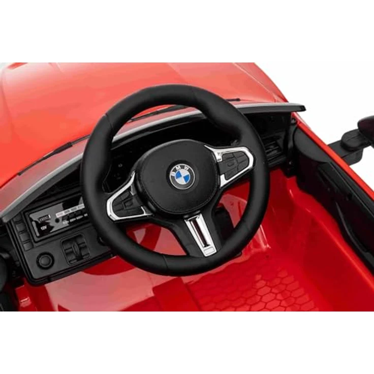 RIRICAR Elektro Kinderauto BMW M4, rot, Fernbedienung, 12-V-Batterie, LED-Leuchten, 2 x Motor – Bild 3