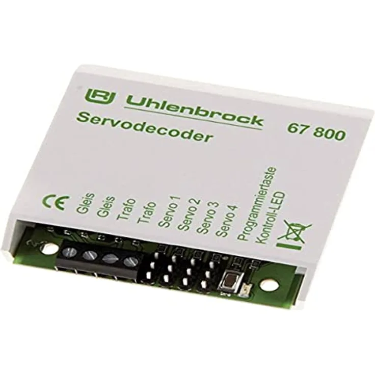 Uhlenbrock 67800 Servodecoder Baustein, ohne Kabel, ohne Stecker, Modellbau Zubehör, 1 Stück
