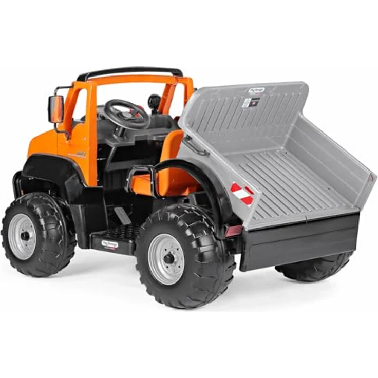 Peg Perego Taurus, IGOD0117 Kinderelektroauto mit 2,5 und 4,5 MPH, Heckklappe, und Arbeitsscheinwerfer, schwarz – Bild 5