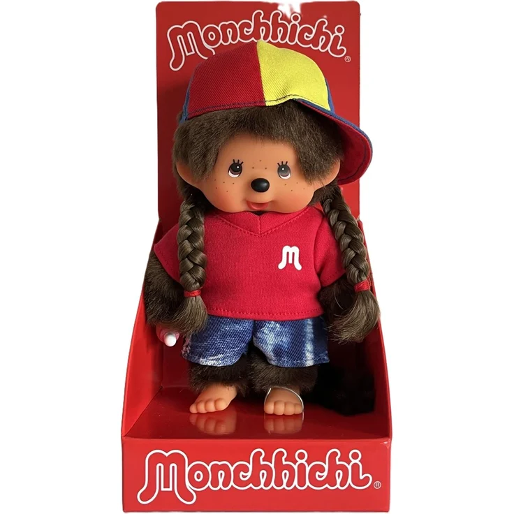MONCHHICHI Monchhichi-Puppe, College-Studentin im City Girl Outfit, 20 cm mit Nuckel
