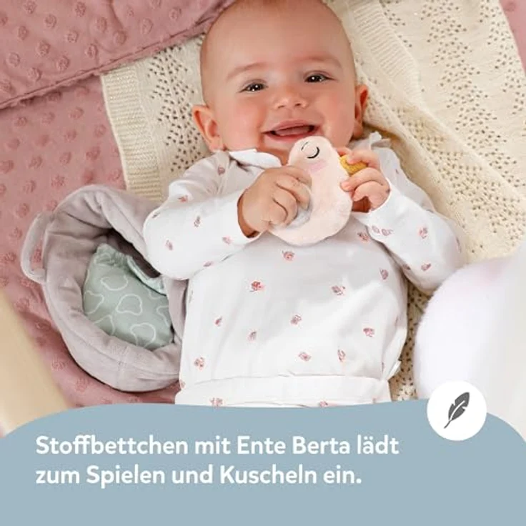 BABY Born Spieluhr Berta, 18cm Kuschel-Berta im Körbchen mit herausnehmbarem Musikmodul, waschbar, ideal für Babys erste Kuschelstunden – Bild 4