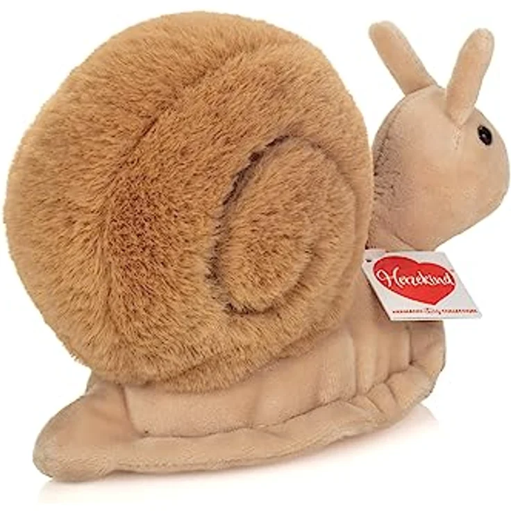 Teddy Hermann® Kuscheltier Herzekind, Schnecke Lotta 20 cm, Handgefertigt mit Liebe zum Detail, braunes Schneckenhaus – Bild 3