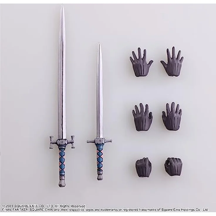 SQUARE ENIX Final Fantasy XVI Bring Arts™ Actionfigur - CIDOLFUS TELAMON, ca. 28 Gelenkpunkte, austauschbare Hände, Schwert und Dolch, Sammlerbox – Bild 2