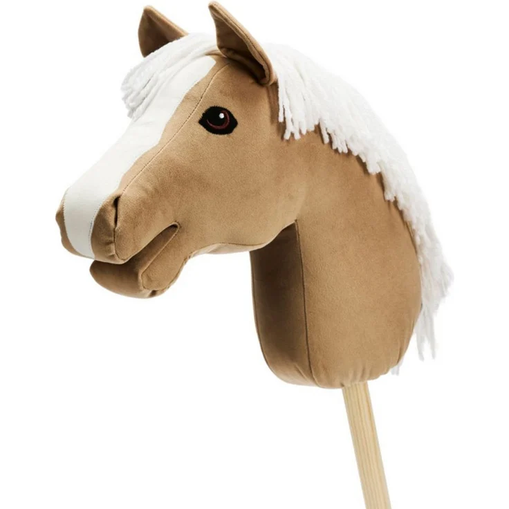 My Hobby Horse Steckenpferd Sarmon, handgenähtes Steckenpferd mit lebensechter Optik und strapazierfähigem Material, für drinnen und draußen, ab 3 Jahren