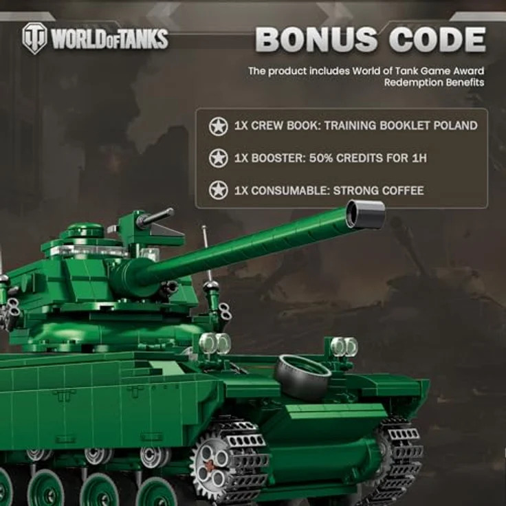 Reobrix AMX-13 Leichtpanzer-Bausatz, 1037-teiliges Militär-Modell im Maßstab 1:28 mit drehbarem Turm und beweglichen Ketten für Erwachsene ab 14 Jahren – Bild 5