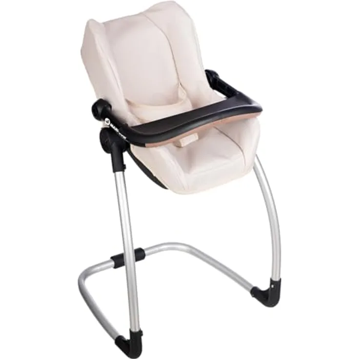 Smoby Maxi-Cosi Puppenhochstuhl 3-in-1, umbaubar zu Hochstuhl, Autositz & Schaukelwippe, für Puppen bis 42 cm, leicht & platzsparend, Spielzeug für Kinder ab 3 Jahren