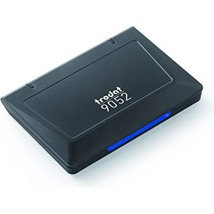 trodat Stempelkissen blau, 11,0 x 7,0 cm, nachfüllbar für Polymer- und Gummistempel – Bild 1