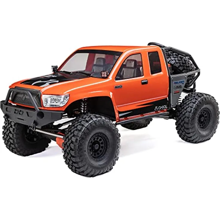 Axial RC Truck 1/6 SCX6 Trail Honcho 4X4 Rock Crawler RTR, Red - Zwei-Gang-Metallgetriebe und Spektrum Smart 3-Kanal-Fernsteuerung