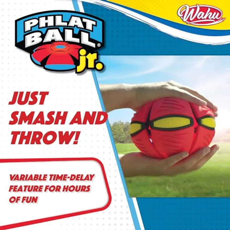 Phlat Ball Wahu Junior Rot. Frisbee. Outdoor Spielzeug. Bälle. Spiele. Reisespiele. Wurfspiele. Frisbee Kinder. Ball Kinder – Bild 7