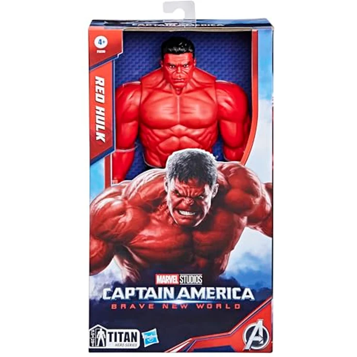 Marvel Studios Captain America Brave New World, Titan Hero Serie Deluxe Red Hulk Action-Figur, 30 cm mit 5 Bewegungspunkten, ideal für Sammler und Kinder ab 4 Jahren – Bild 2