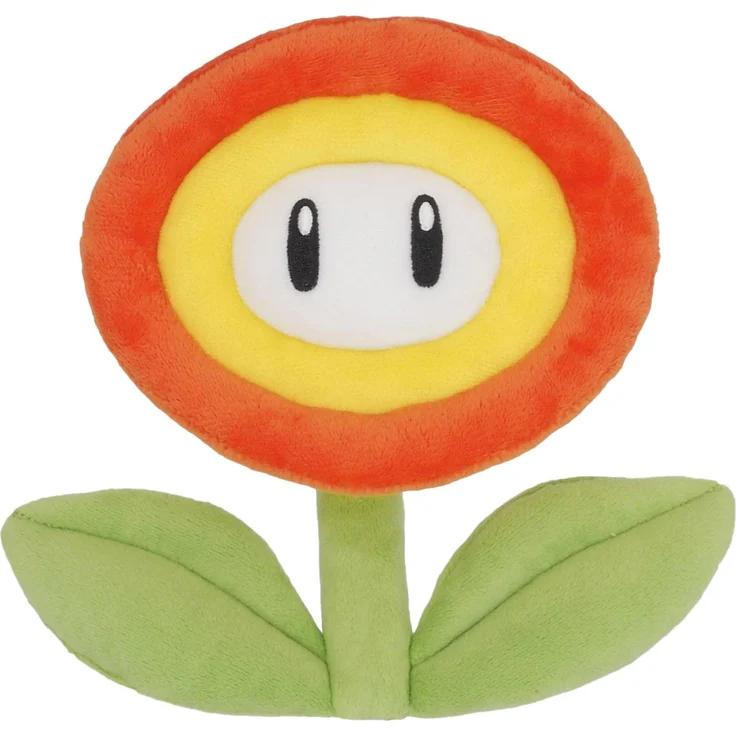 The Other Together Plus – Super Mario – Feuerblume – Plüschtier 18 cm, hochwertig und offiziell lizenziert mit leuchtenden Farben