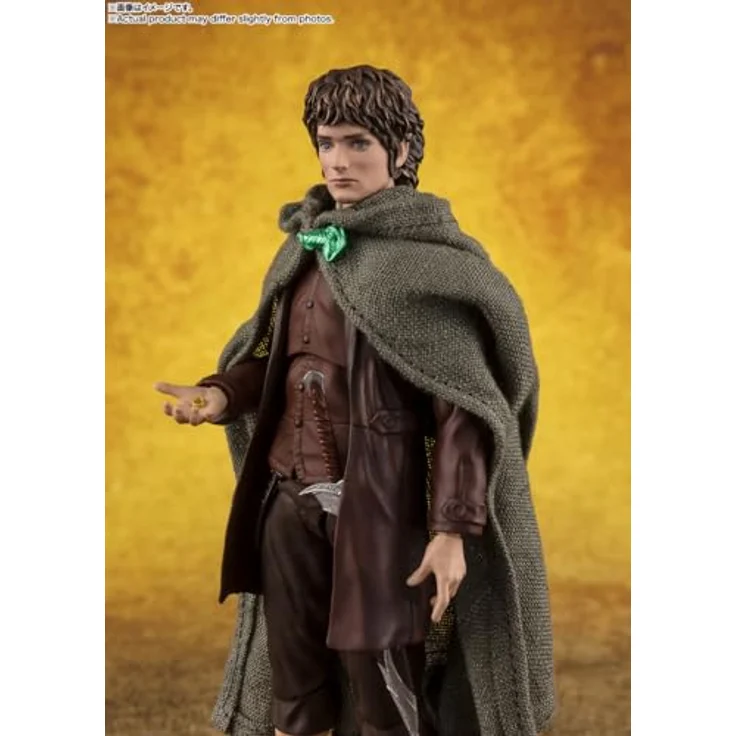 Bandai Tamashii Nations S.H. Figuarts Frodo Beutlin & Gollum, bewegliche Actionfiguren aus 'Der Herr der Ringe', 6 cm und 12 cm, mit Zubehörteilen in Fensterbox – Bild 4