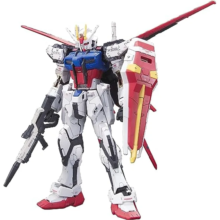 Bandai Namco Games RG 1/144 Aile Strike Gundam Bl, Figurenbausatz mit Schild, Strahlengewehr und Strahlenschwertern