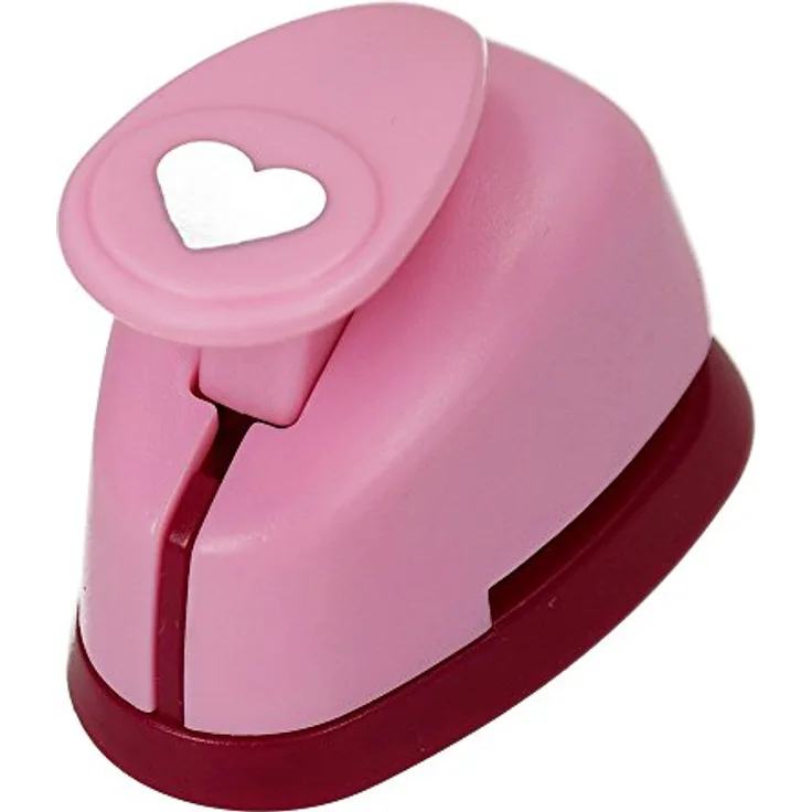 efco Stanzer XS, Herz Motivstanzer, Kern: Metall, pink, 5 x 3,5 x 4 cm