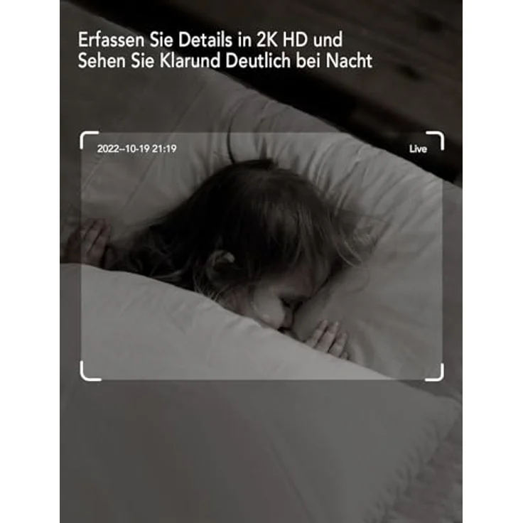 nooie Babyphone mit Kamera, 1080P HD Baby Monitor, WLAN, Gegensprechfunktion, Nachtsicht, Bewegungs- und Geräuscherkennung, kompatibel mit Alexa, 2.4Ghz WiFi, Indoor – Bild 3