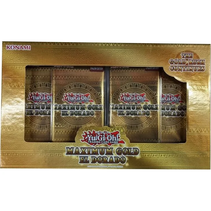 Konami Yu-Gi-Oh! Maximum Gold: El Dorado, Sammelkartenbox mit 4 Packs, englische Ausgabe