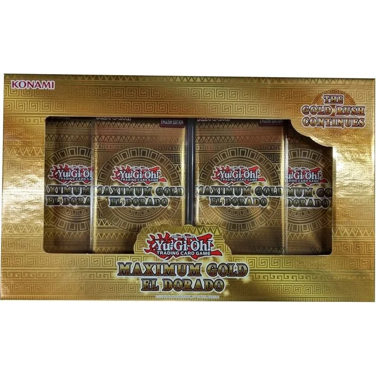 Konami Yu-Gi-Oh! Maximum Gold: El Dorado, Sammelkartenbox mit 4 Packs, englische Ausgabe