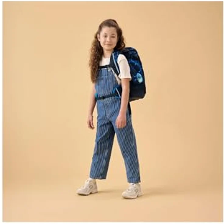 ergobag Maxi Set 6-teilig, ergonomischer Schulranzen für große Kinder ab 1. Klasse, mit individueller Gestaltung, Standfest und reflektierend – Bild 2