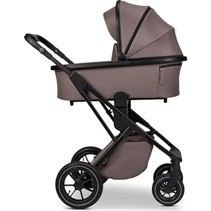 Moon PIÙ Kinderwagen / Kombikinderwagen mit vielseitigen Funktionen, grau