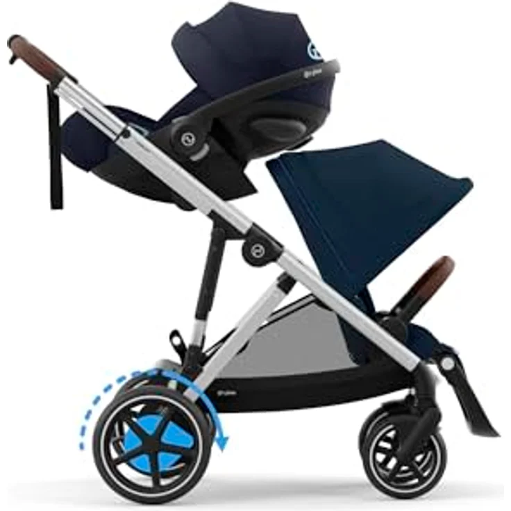 Cybex e-Gazelle S, Kinderwagen mit E-Antrieb, Wiegefunktion und großem Einkaufskorb – Bild 8