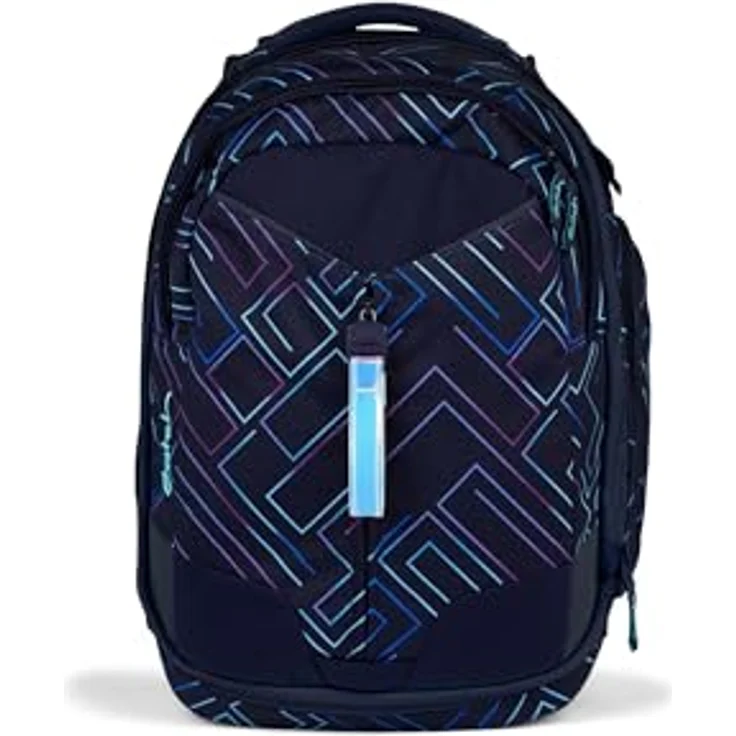Satch Schulrucksack Match, Polyester, größenverstellbar mit Innenfächern und reflektierenden Streifen – Bild 1