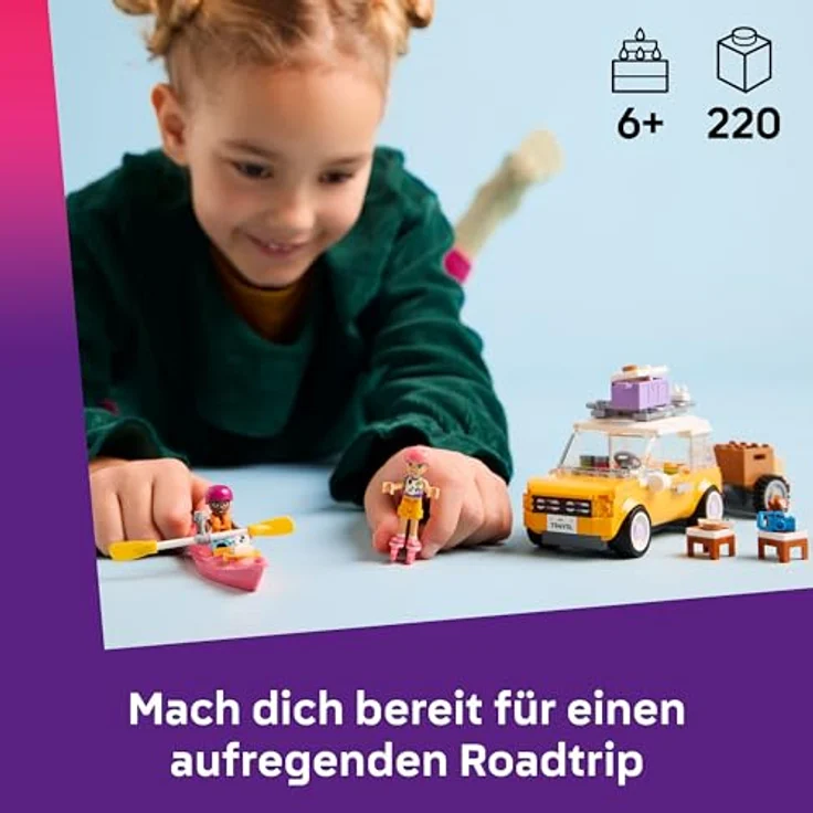 LEGO Friends 42659 Abenteuertrip mit Freunden, Bausatz mit 2 Minifiguren, Spielzeug Auto und Zubehör, Mehrfarbig – Bild 2