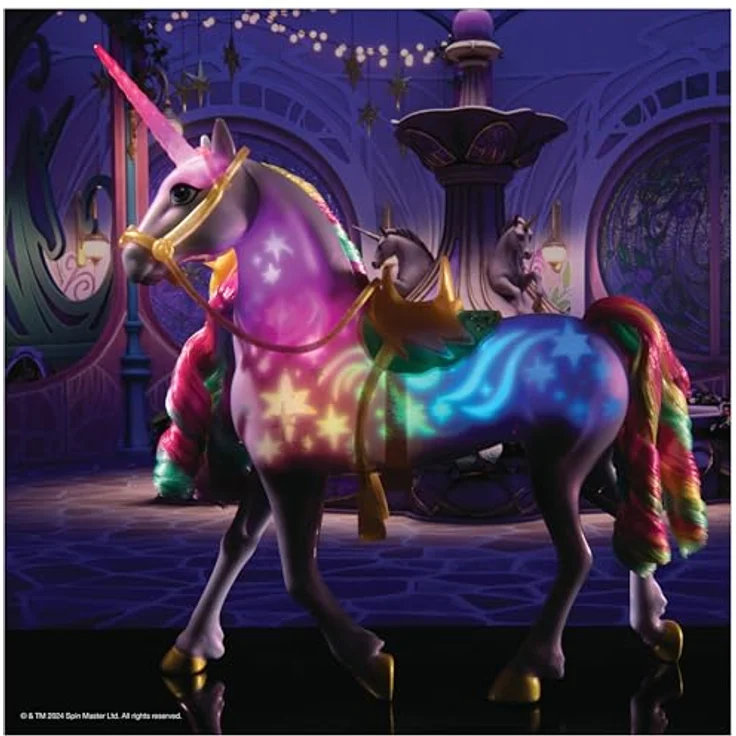 Spin Master Licht-Magie Wildstar, Sammelfigur aus Unicorn Academy, Mehrfarbig, Weiß, interaktive Funktionen, leuchtet in Regenbogenfarben, spielt Titelmusik – Bild 6