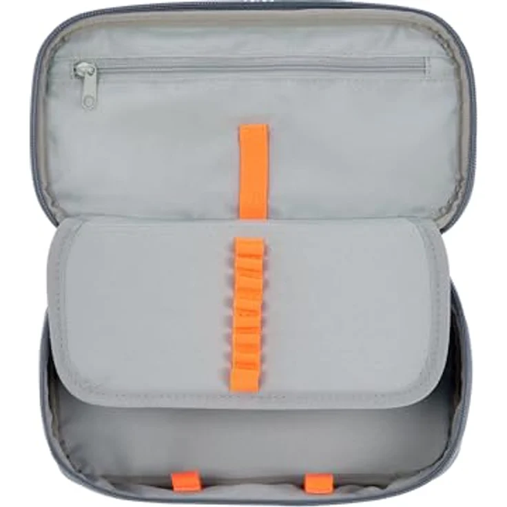 LÄSSIG Bold Schlampermäppchen Stiftemäppchen School Spacy Pencil Case Bold Blue, mit geräumigem Hauptfach und cleveren Stauraum-Lösungen – Bild 3