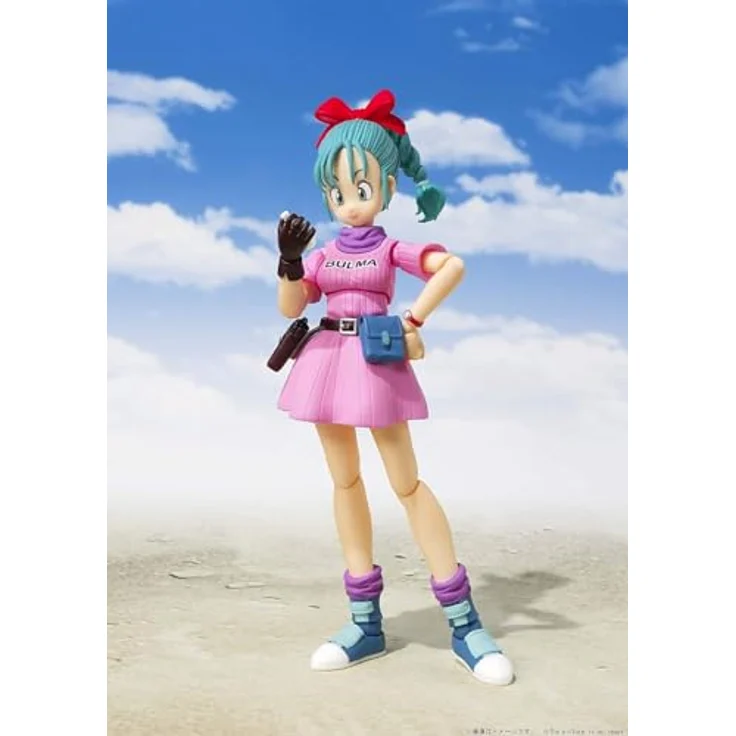 TAMASHII NATIONS Dragon Ball Bulma - Adventure Begins, Actionfigur im klassischen rosa Outfit mit Drachenradar und Pistole, Bandai Spirits S.H.Figuarts – Bild 2