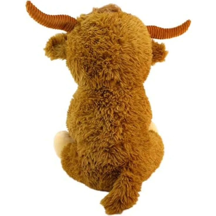 PMS Kuscheltier Hochland Rind XXL, ca. 70 cm, detailgetreues Plüschtier mit braunem Fell und stabiler Form – Bild 6