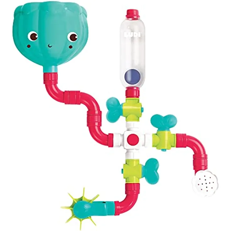 LUDI 40061 Circuito de agua Badespielzeug, Mehrfarbig