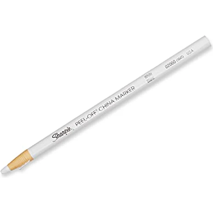 Sharpie Peel-Off-Porzellanmarker | feine Spitze | Weiß | Schreibt auf Glas, Porzellan und Plastik | 12 Stück Wachsmarker – Bild 2