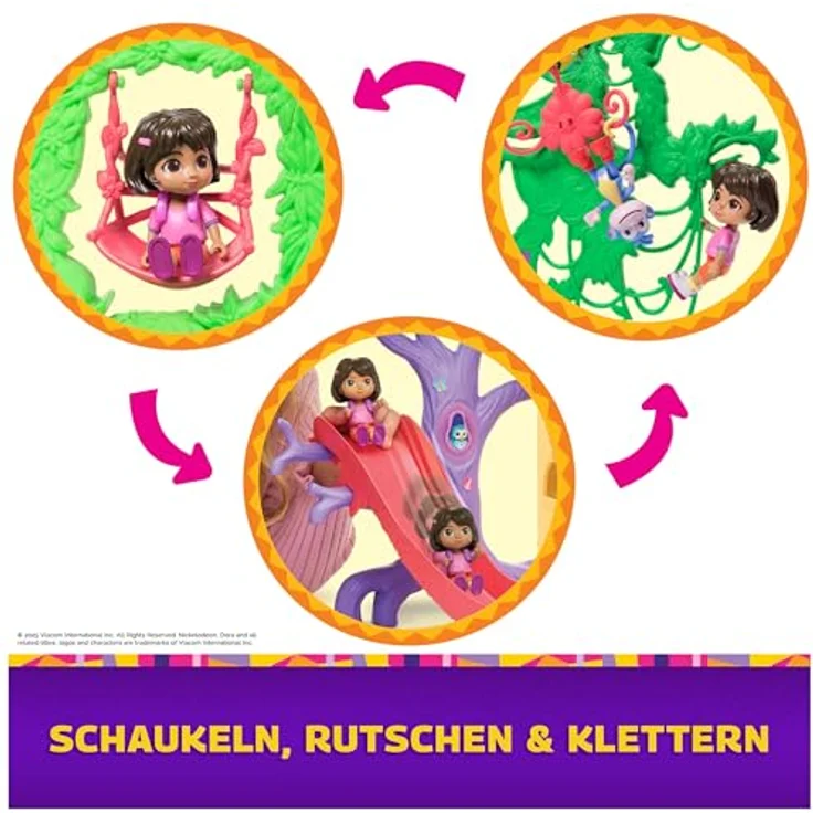 Spin Master 76563 DTE Dora - Casita Spielset mit 7 Spielbereichen, inklusive Figuren von Dora und Boots, Geräuschen aus der Show und exklusiven Sammlerkarten – Bild 5