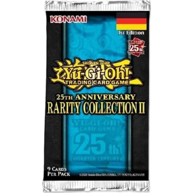 Yu-Gi-Oh! TRADING CARD GAME 25th Anniversary Rarity Collection II Tuckbox – 1. Auflage – Deutsche Ausgabe, Mehrfarbig, Doppelte Anzahl an Ultra- und Secret Rares pro Packung