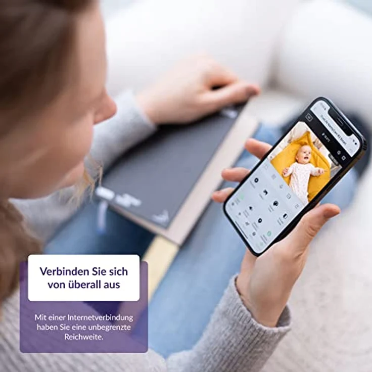 TrueLife NannyCam R3 Smart Überwachungskamera Innen, FullHD-Auflösung Kamera, Babyphone mit Kamera mit Bewegungserkennung, 2-Wege-Audio, Nachtsicht zu 10m, bis zu 128 GB Speicher auf SD Karte, Weiß – Bild 3