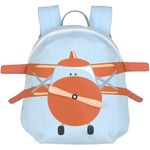 LÄSSIG Kleiner Kinderrucksack für Kita Kindertasche Krippenrucksack mit Brustgurt, 20 x 9.5 x 24 cm, 3,5 L/Tiny Backpack Propeller Plane